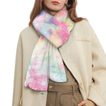 Pastel Tie Dye Print Scarf