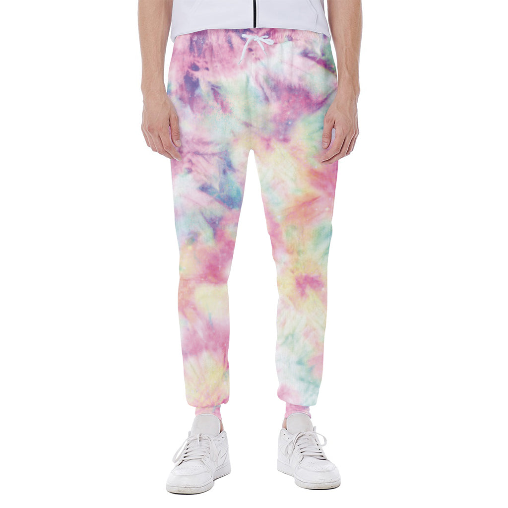 Pastel Tie Dye Print Scuba Joggers