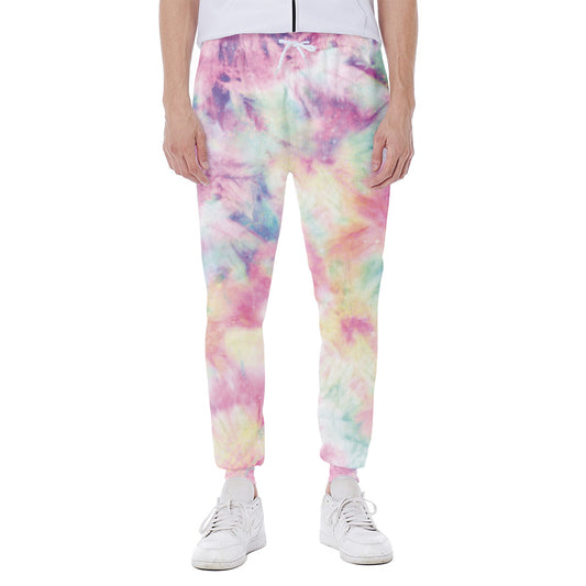 Pastel Tie Dye Print Scuba Joggers