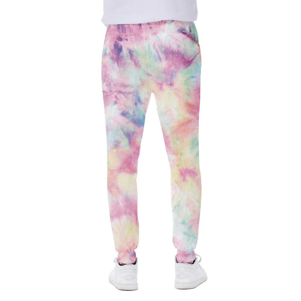 Pastel Tie Dye Print Scuba Joggers