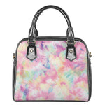 Pastel Tie Dye Print Shoulder Handbag