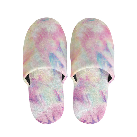 Pastel Tie Dye Print Slippers