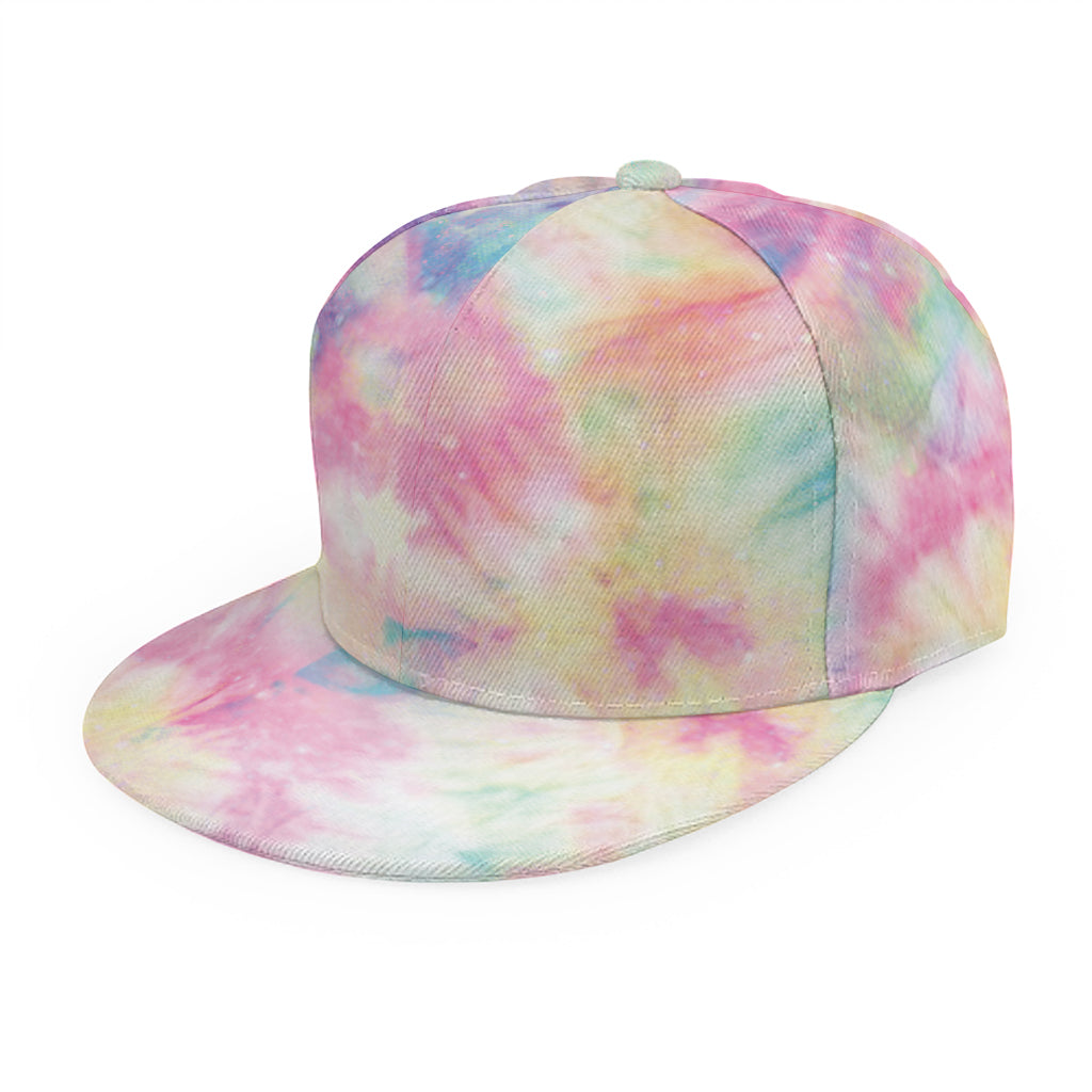 Pastel Tie Dye Print Snapback Cap