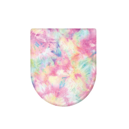 Pastel Tie Dye Print Toilet Lid Cover