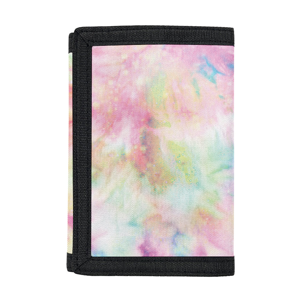 Pastel Tie Dye Print Trifold Wallet