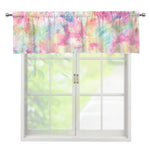 Pastel Tie Dye Print Window Valance