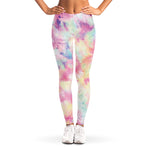 Pastel Tie Dye Print Women's Leggings