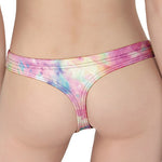 Pastel Tie Dye Print Women's Thong
