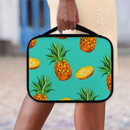 Pastel Turquoise Pineapple Pattern Print Classic Bible Case