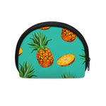 Pastel Turquoise Pineapple Pattern Print Coin Purse