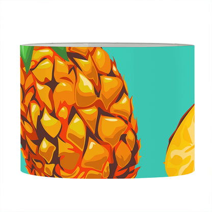 Pastel Turquoise Pineapple Pattern Print Drum Lamp Shade