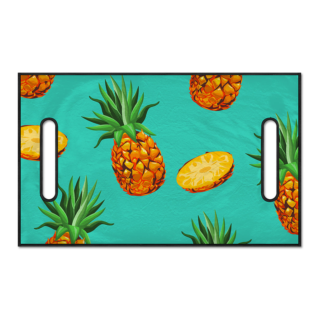 Pastel Turquoise Pineapple Pattern Print Golf Cart Seat Cover