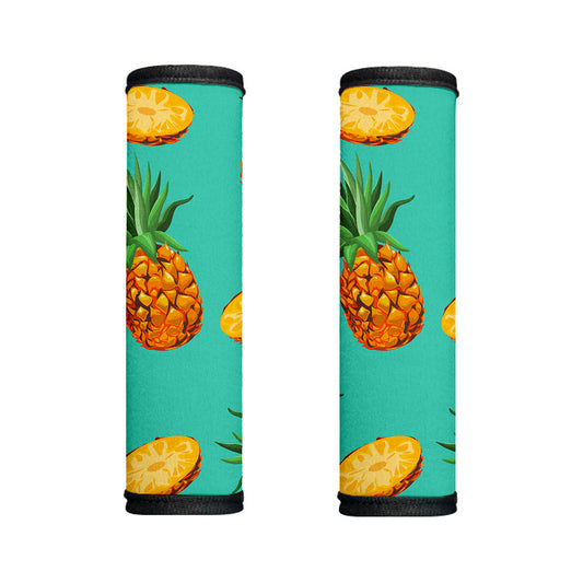 Pastel Turquoise Pineapple Pattern Print Handle Covers