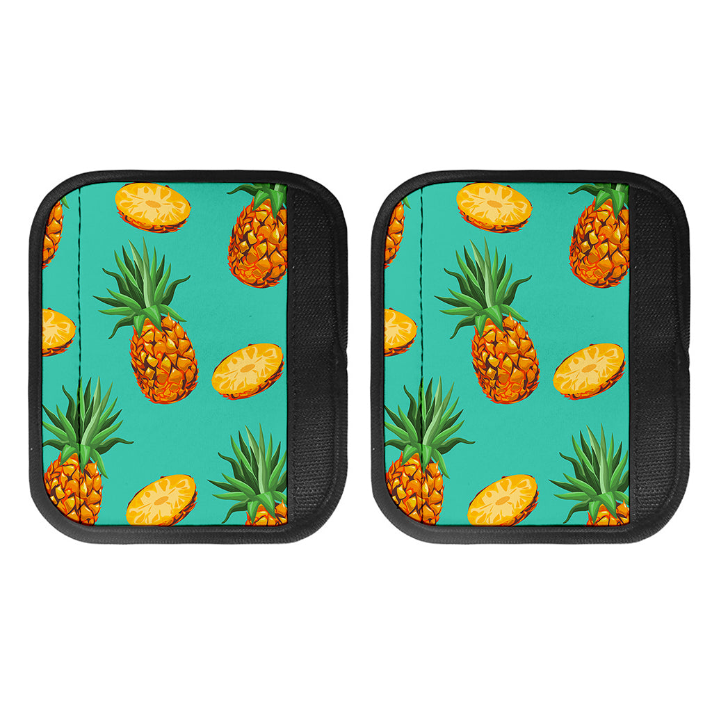 Pastel Turquoise Pineapple Pattern Print Handle Covers