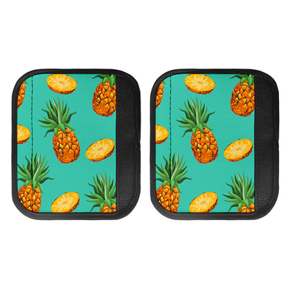 Pastel Turquoise Pineapple Pattern Print Handle Covers