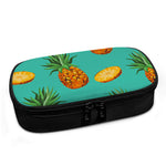 Pastel Turquoise Pineapple Pattern Print Insulin Cooler Travel Case