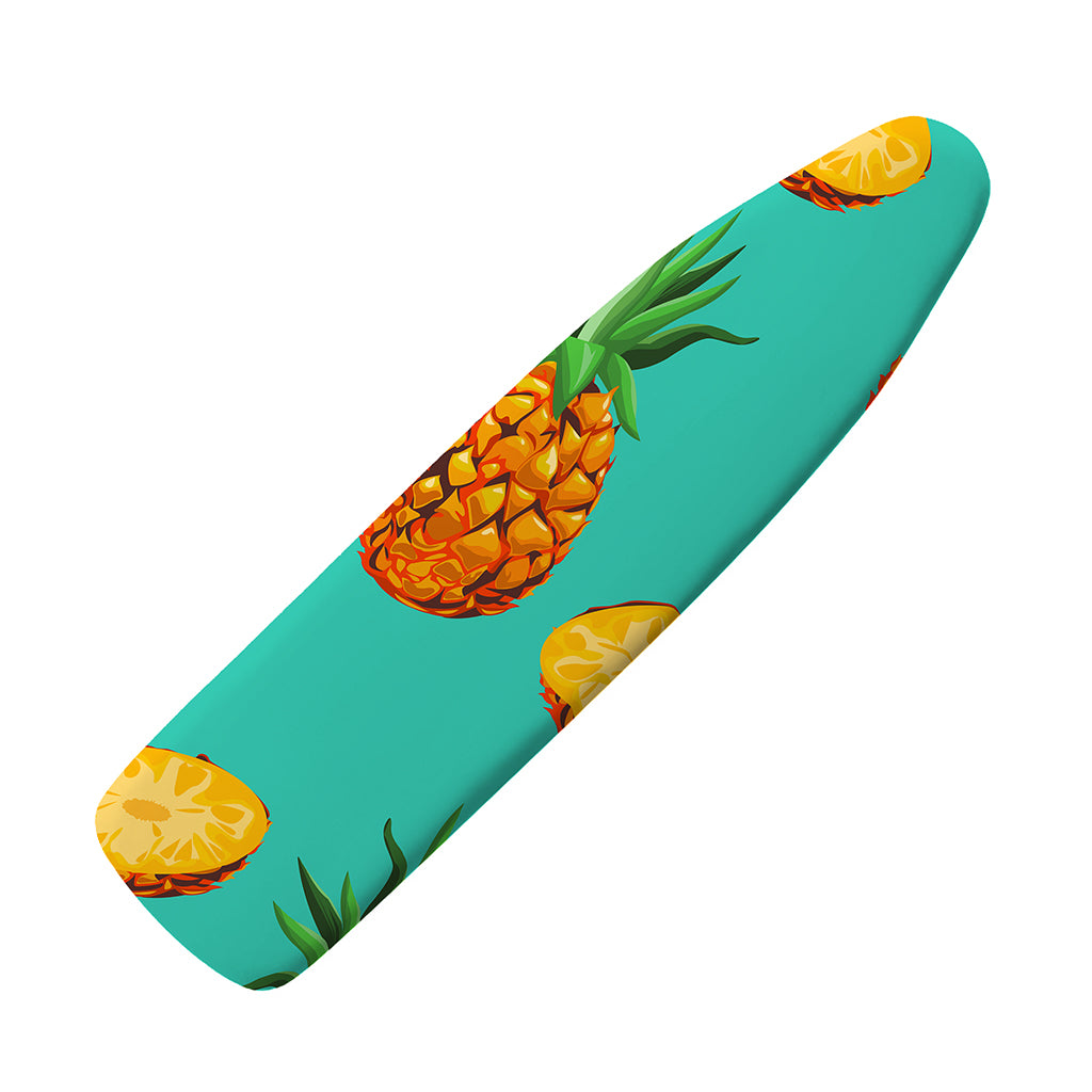 Pastel Turquoise Pineapple Pattern Print Ironing Board Cover
