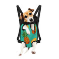 Pastel Turquoise Pineapple Pattern Print Pet Carrier Backpack