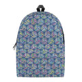 Pastel Volleyball Pattern Print School Backpack