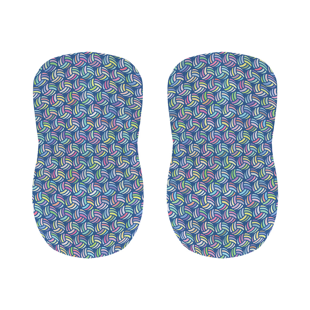 Pastel Volleyball Pattern Print Bar Stool Covers