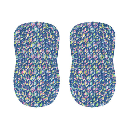 Pastel Volleyball Pattern Print Bar Stool Covers