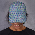 Pastel Volleyball Pattern Print Baseball Cap