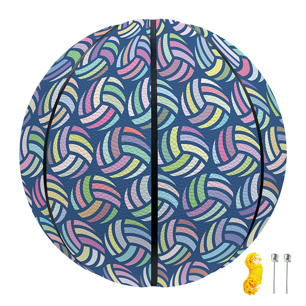 Pastel Volleyball Pattern Print Basketball