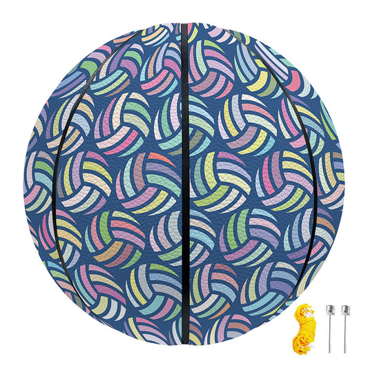 Pastel Volleyball Pattern Print Basketball