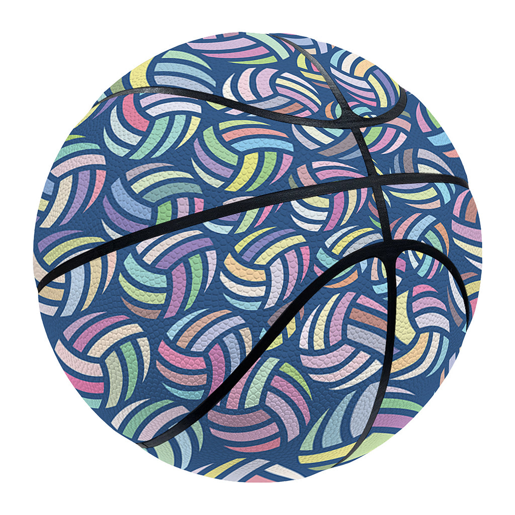 Pastel Volleyball Pattern Print Basketball