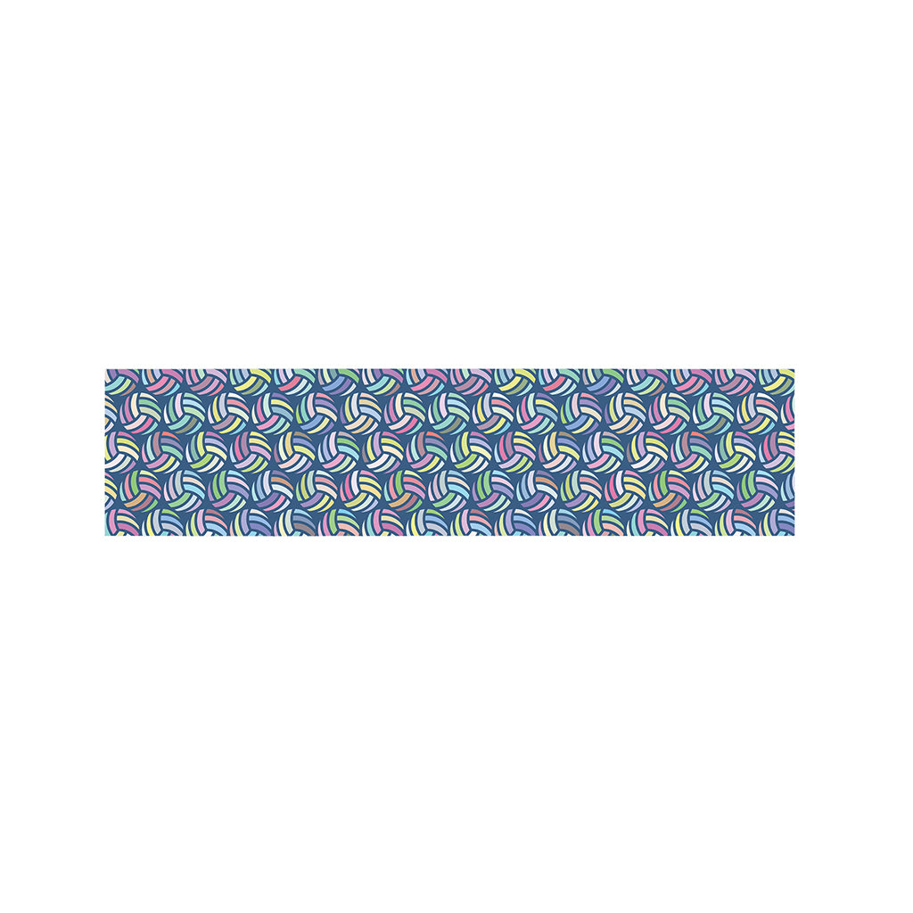 Pastel Volleyball Pattern Print Bed Runner