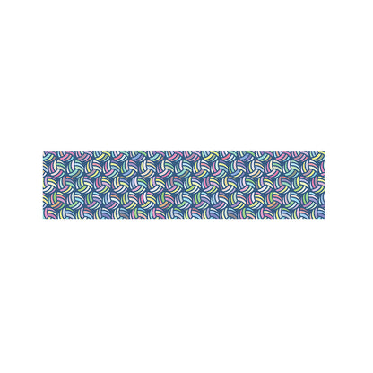 Pastel Volleyball Pattern Print Bed Runner