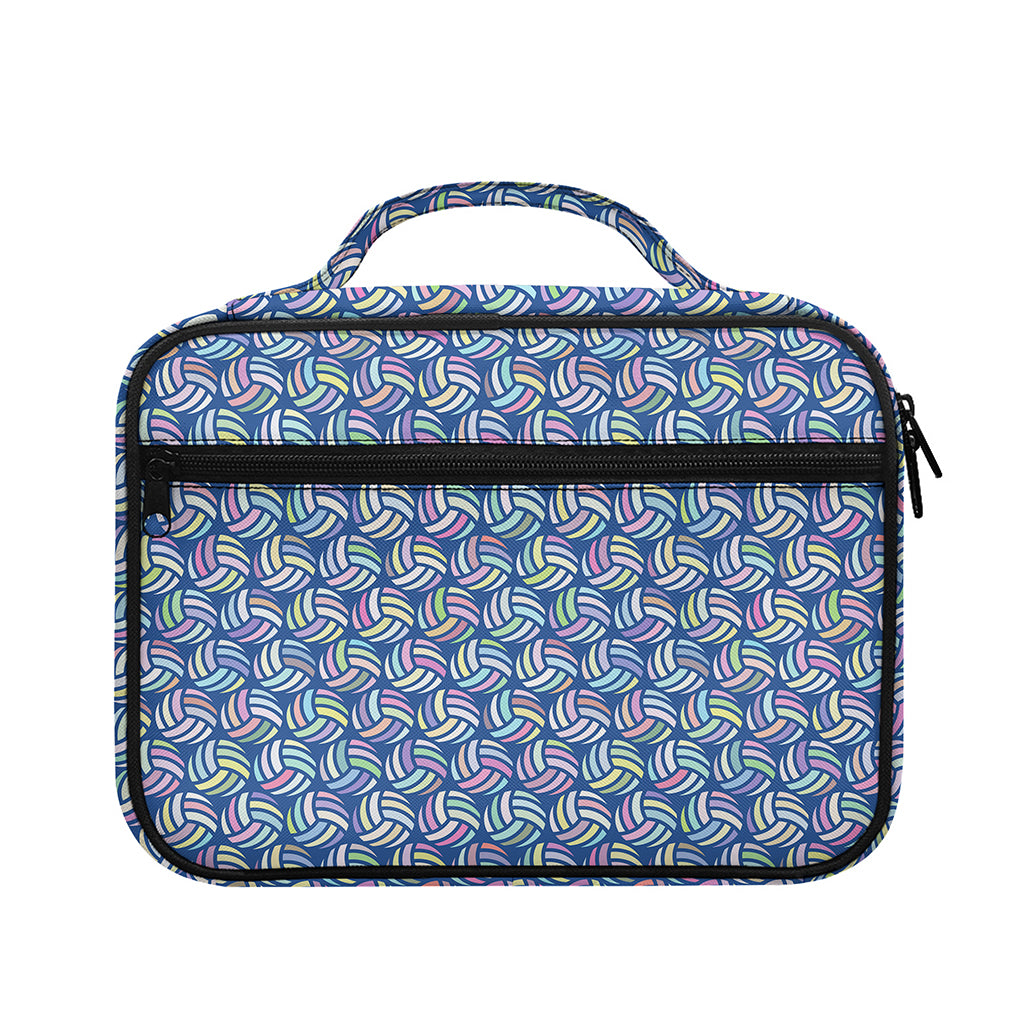 Pastel Volleyball Pattern Print Briefcase Bible Bag