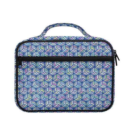 Pastel Volleyball Pattern Print Briefcase Bible Bag