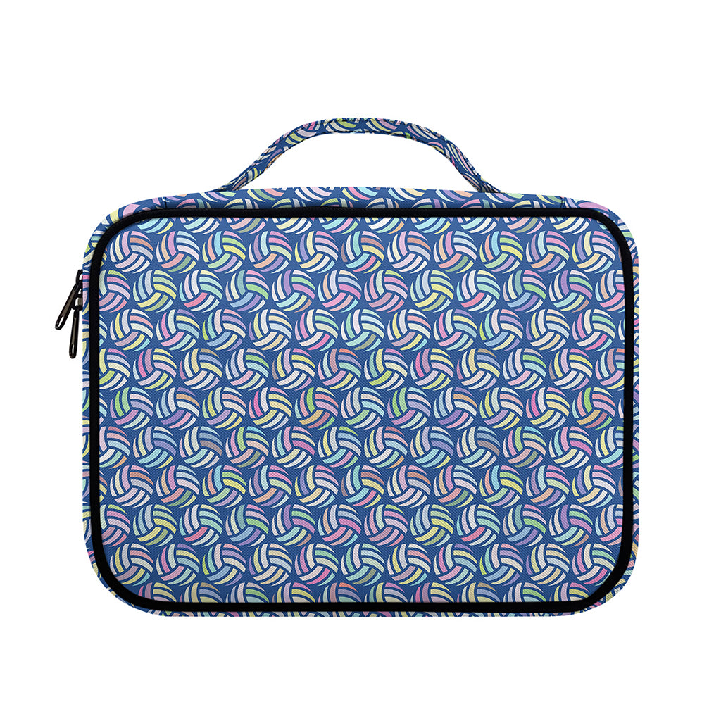 Pastel Volleyball Pattern Print Briefcase Bible Bag