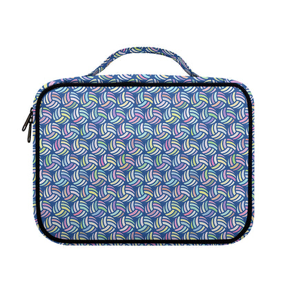 Pastel Volleyball Pattern Print Briefcase Bible Bag