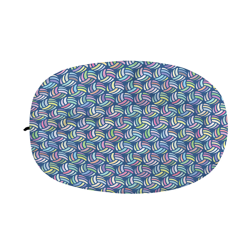 Pastel Volleyball Pattern Print Car Side Mirror Covers