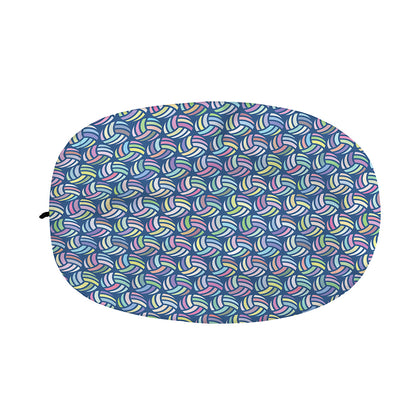 Pastel Volleyball Pattern Print Car Side Mirror Covers