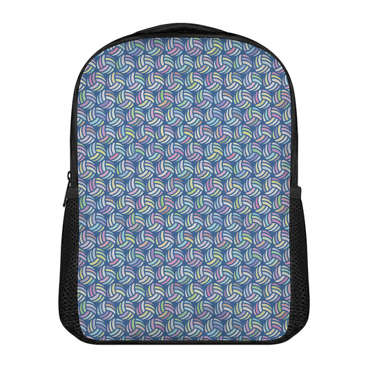 Pastel Volleyball Pattern Print Casual Backpack