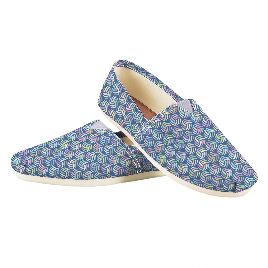 Pastel Volleyball Pattern Print Casual Shoes