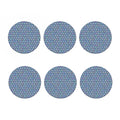 Pastel Volleyball Pattern Print Coaster Set