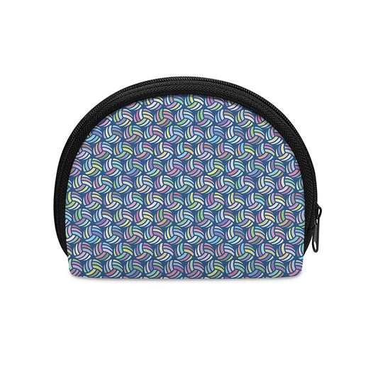 Pastel Volleyball Pattern Print Coin Purse