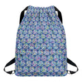 Pastel Volleyball Pattern Print Drawstring Backpack