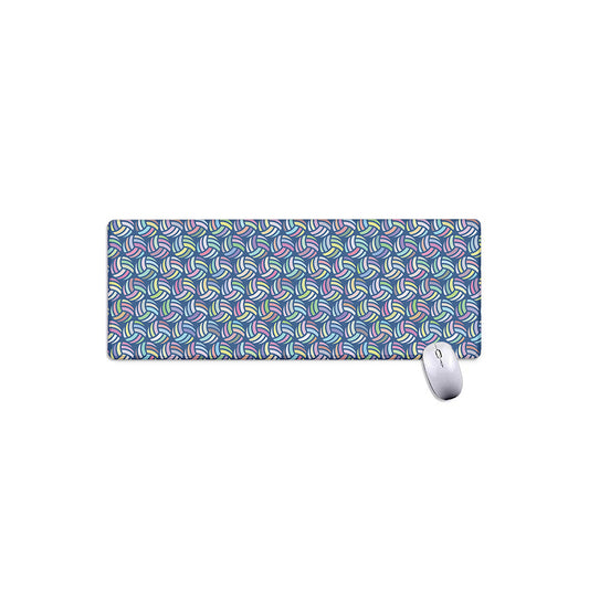 Pastel Volleyball Pattern Print Extended Mouse Pad