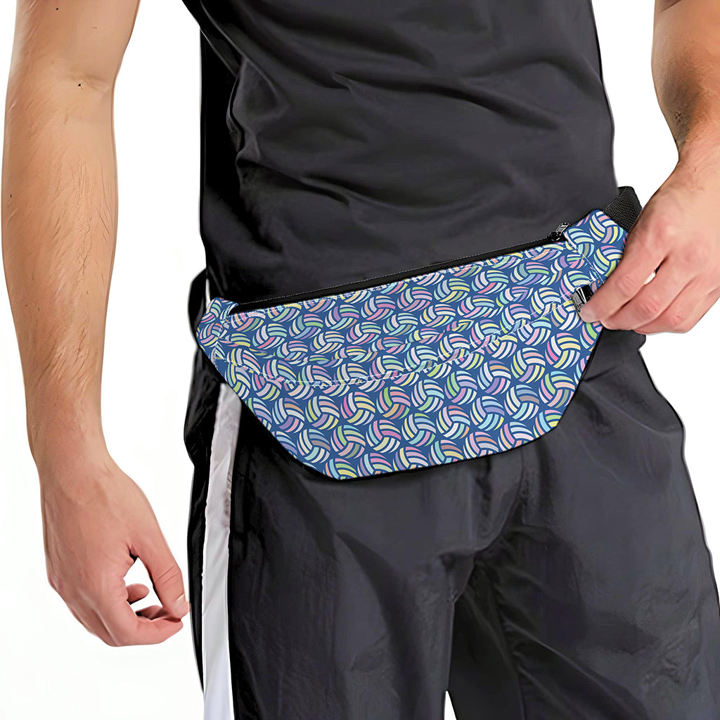 Pastel Volleyball Pattern Print Fanny Pack