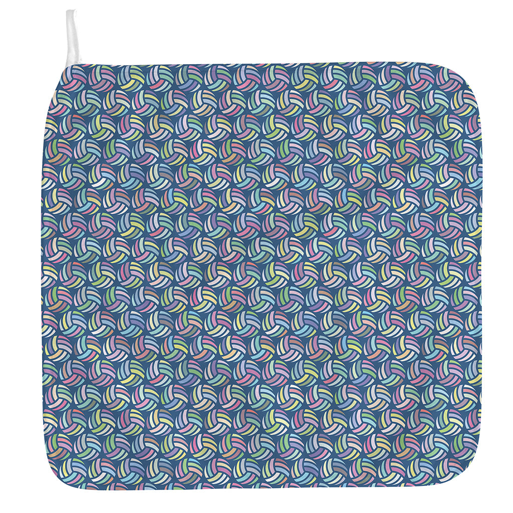 Pastel Volleyball Pattern Print Hand Towel