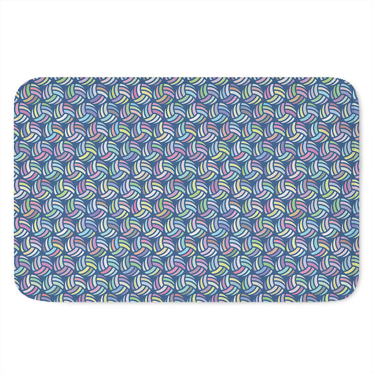 Pastel Volleyball Pattern Print Indoor Door Mat