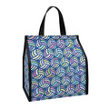 Pastel Volleyball Pattern Print Insulated Lunch Tote