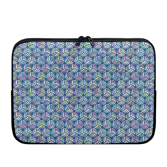 Pastel Volleyball Pattern Print Laptop Sleeve
