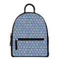 Pastel Volleyball Pattern Print Leather Backpack