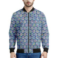 Pastel Volleyball Pattern Print Men's Bomber Jacket